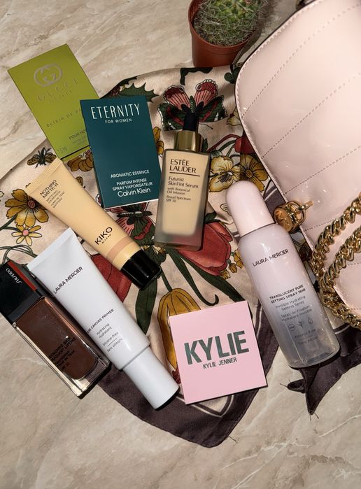 Estee Lauder, Kylie, Laura Mercier, Shiseido, Gucci, Kiko Milano