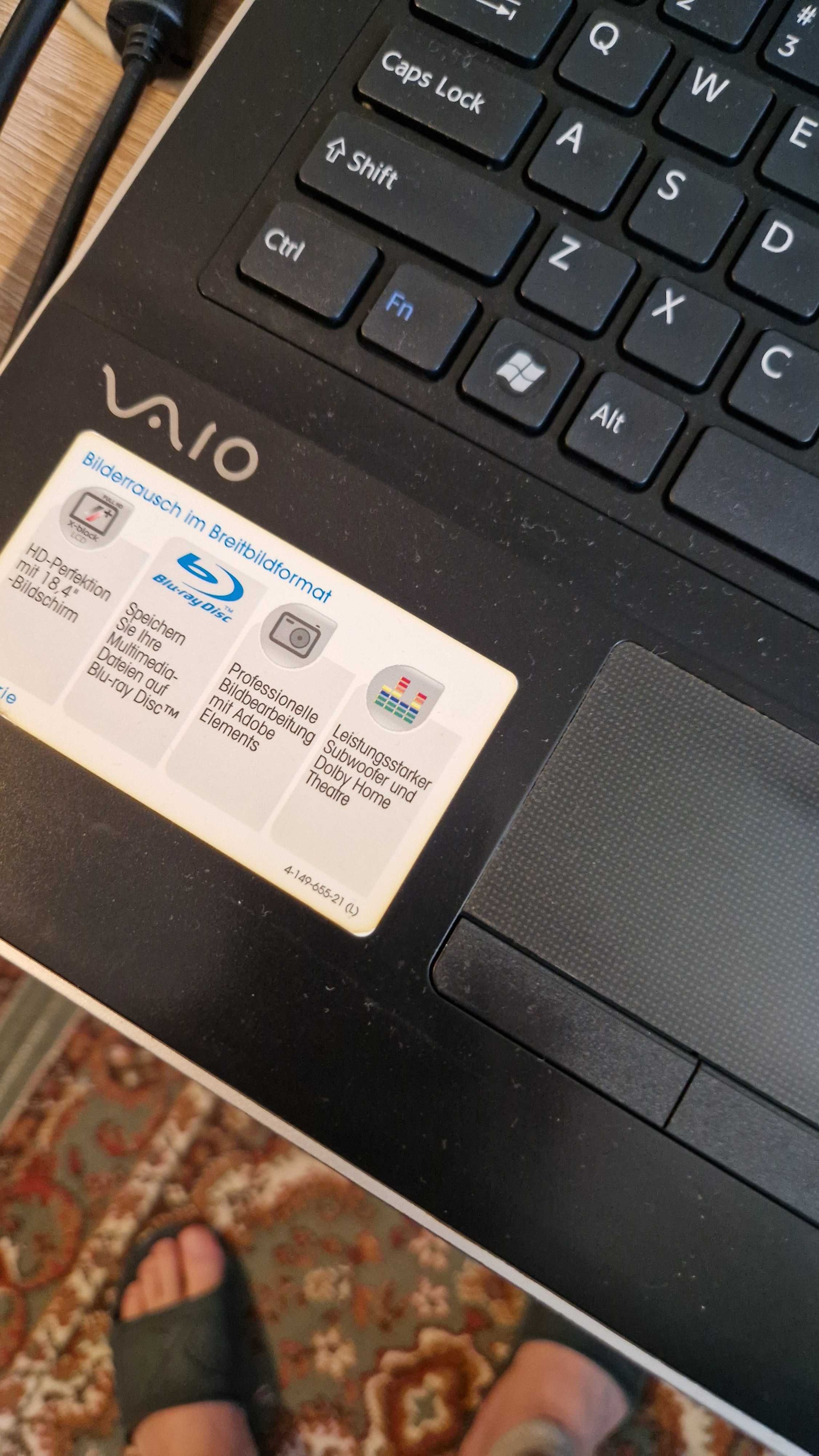 Laptop Sony vaio 18,4 inch