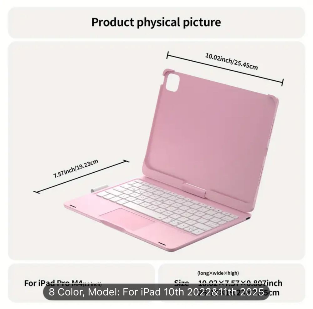 Клавиатура за iPad (10.9”, 2022) и iPad 11th Gen (A16, 2025)