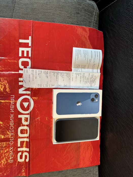 ***128GB iPhone 13 Technopolis Гаранция 2024г. Blue / Син
