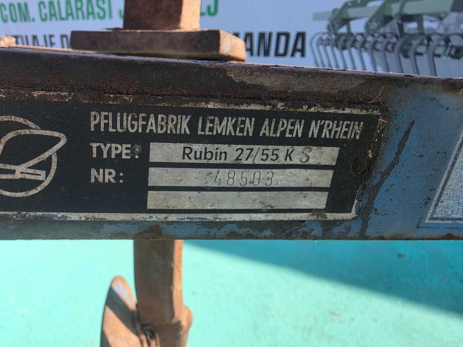 Plug Lemken Rubin 27/55  reversibil cu  2 brazde