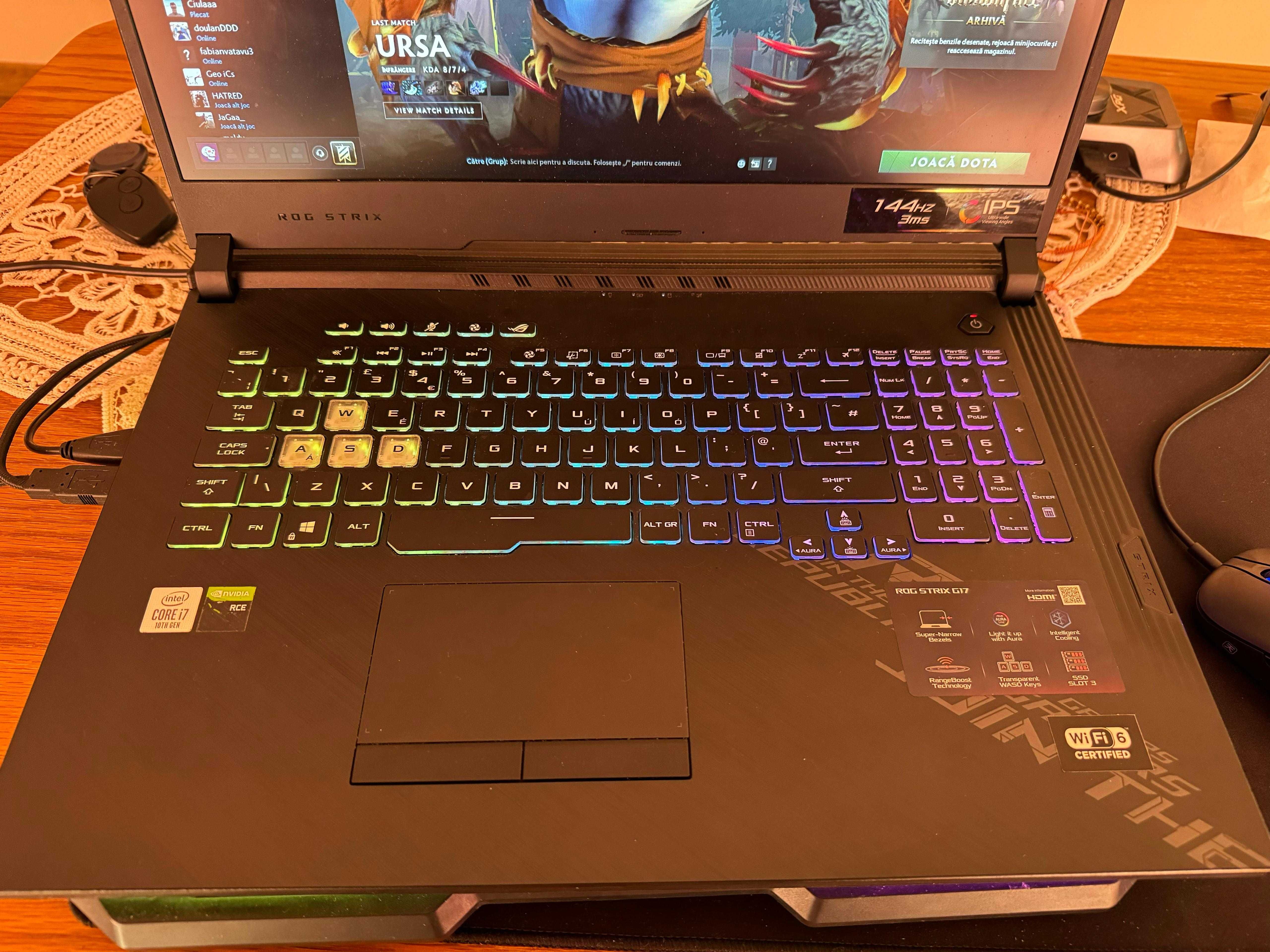 Vand Laptop Gaming ASUS ROG Strix G15, i7-10750H, RTX 2070, 32GB RAM