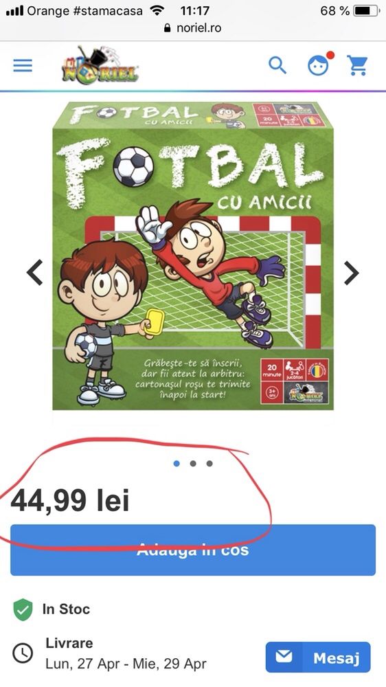 Joc football cu amicii +3 ani