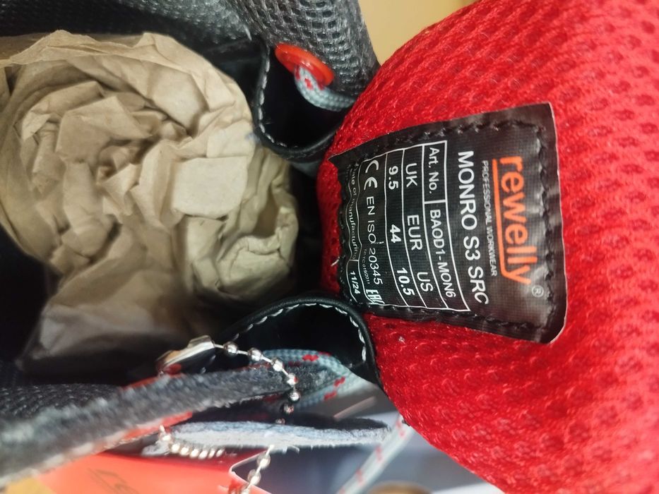 Работни обувки - Safety shoes - Rewelly Monro S3 SRC 44