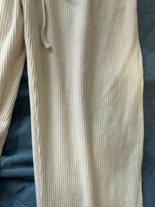 Pantalon trening reiat Reserved,crem spre alb