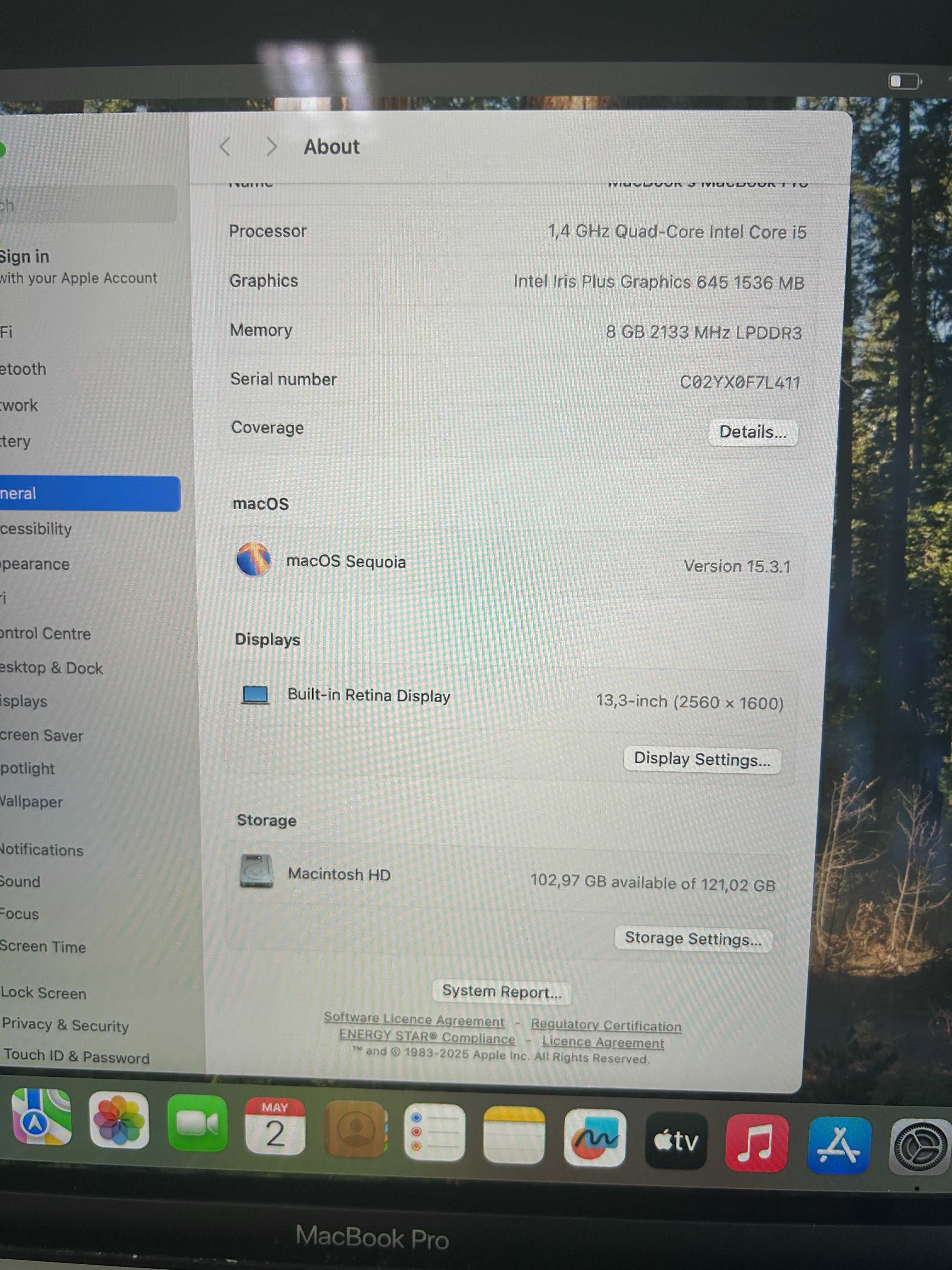 Лаптоп Apple MacBook Pro 13 инча 2019 отлично състояние