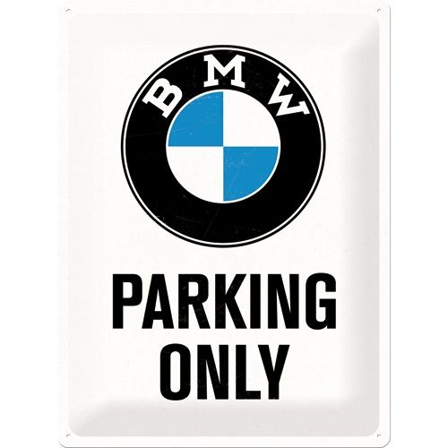 Tablou metalic - BMW - Parking Only L - 30x40 cm