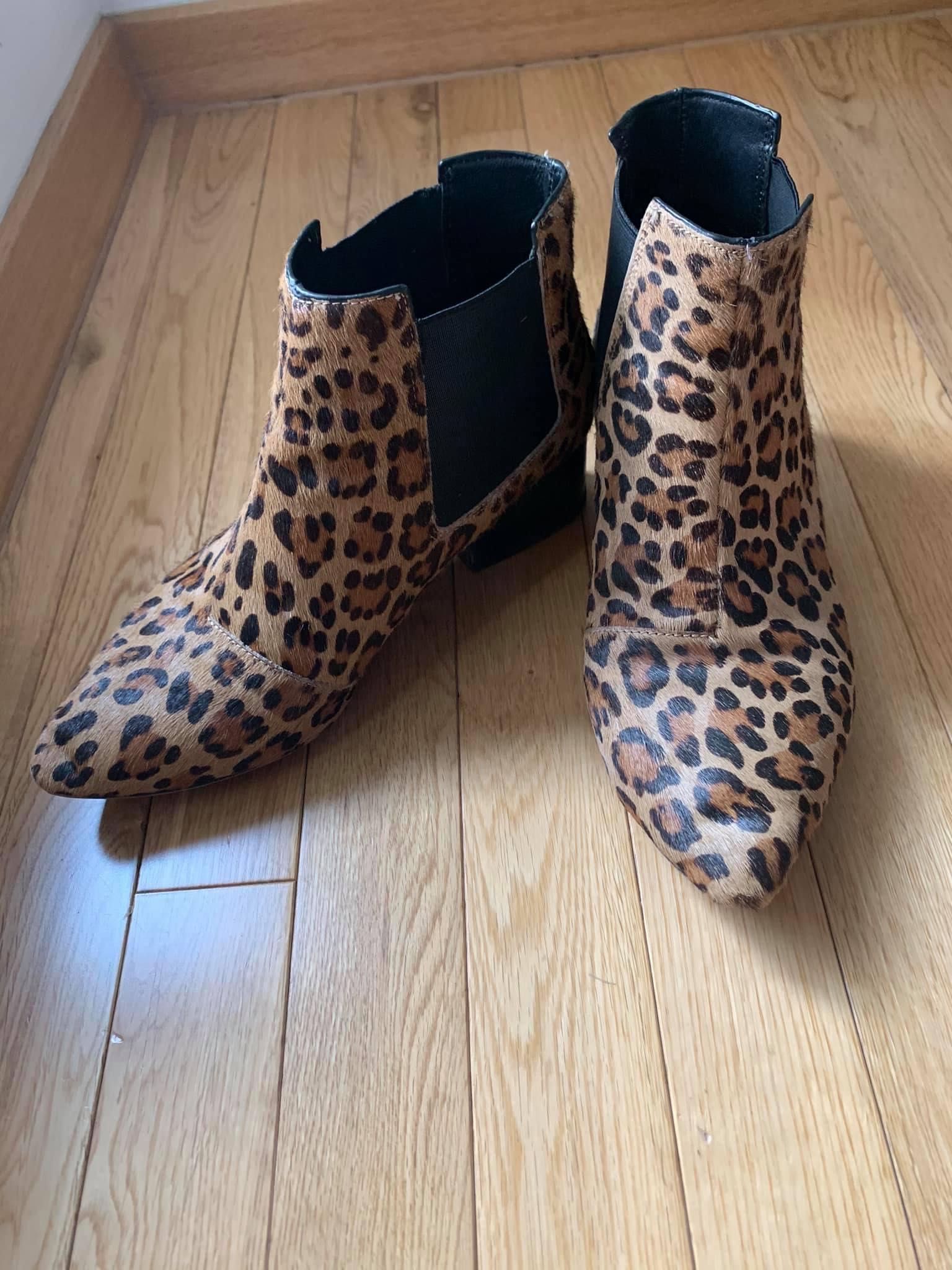 Botine animal print French Connection