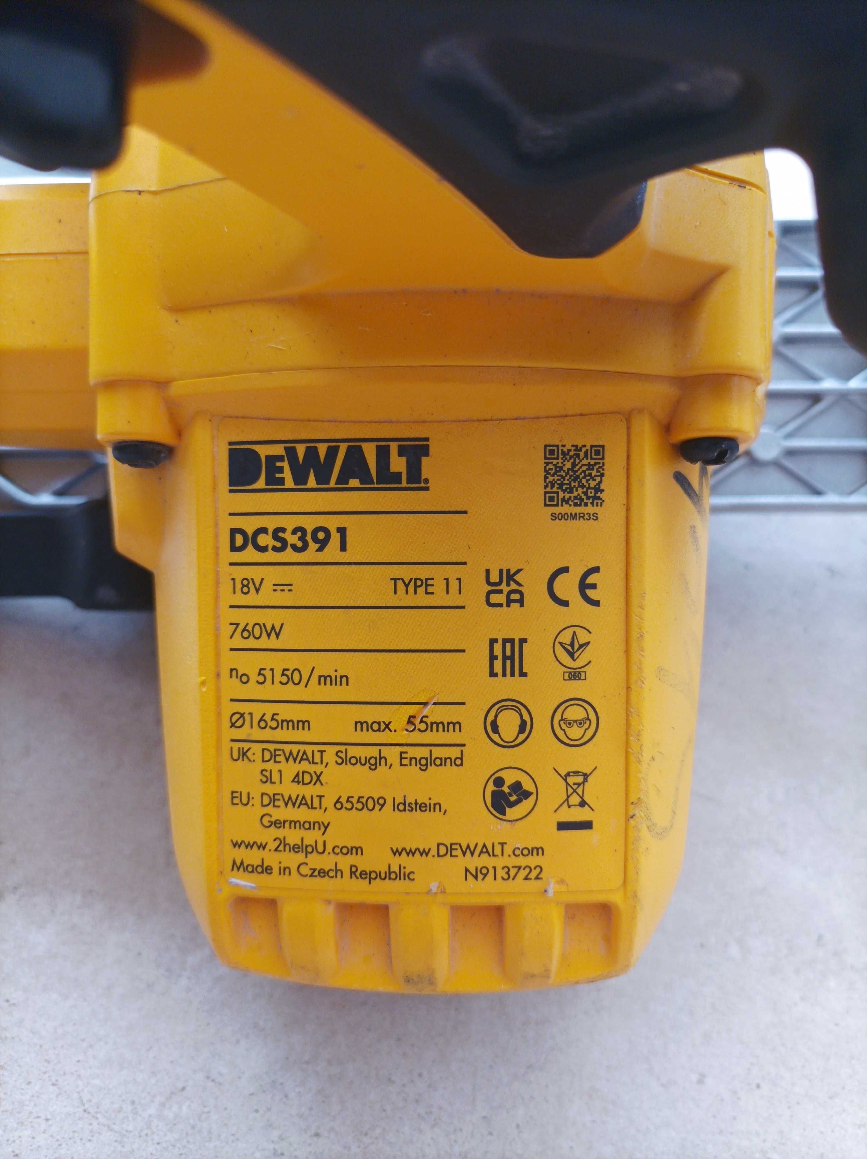 Циркуляр DeWalt 18V DSC391