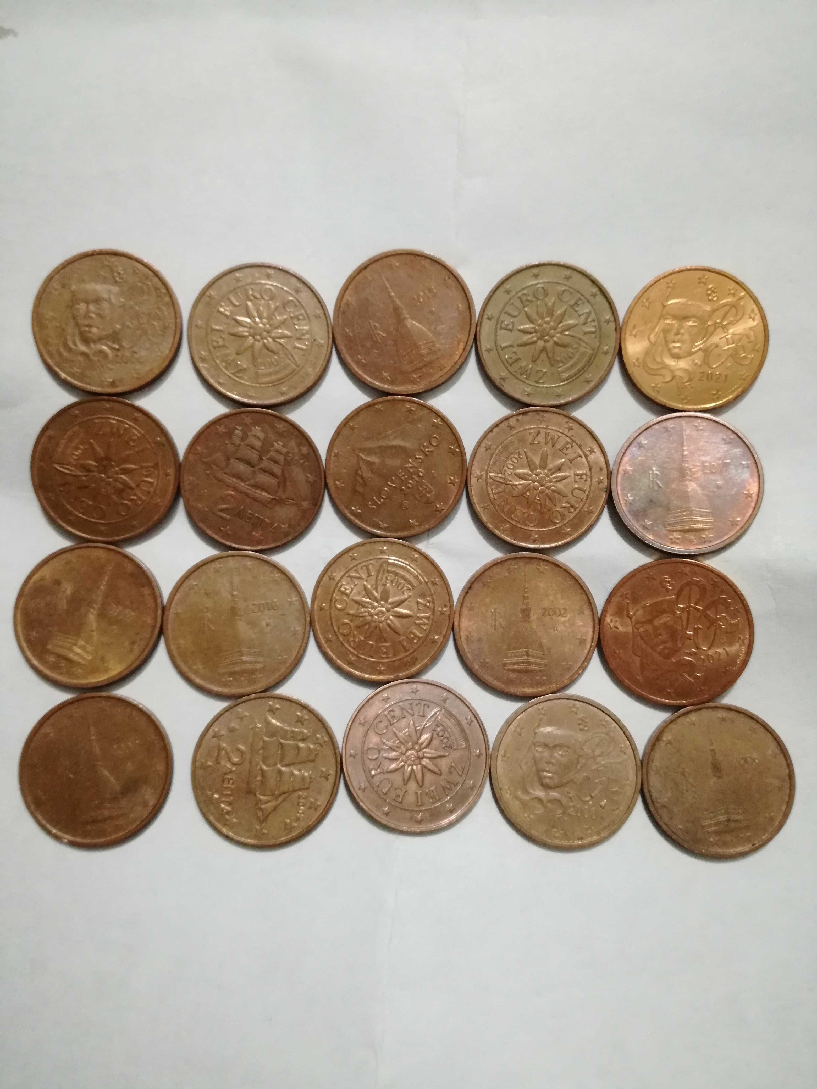 Vand monede 2 euro centi rare de colectie