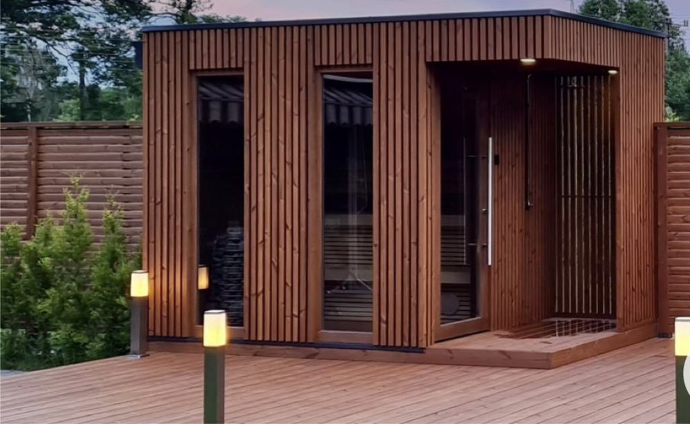 Spa exterior sauna!