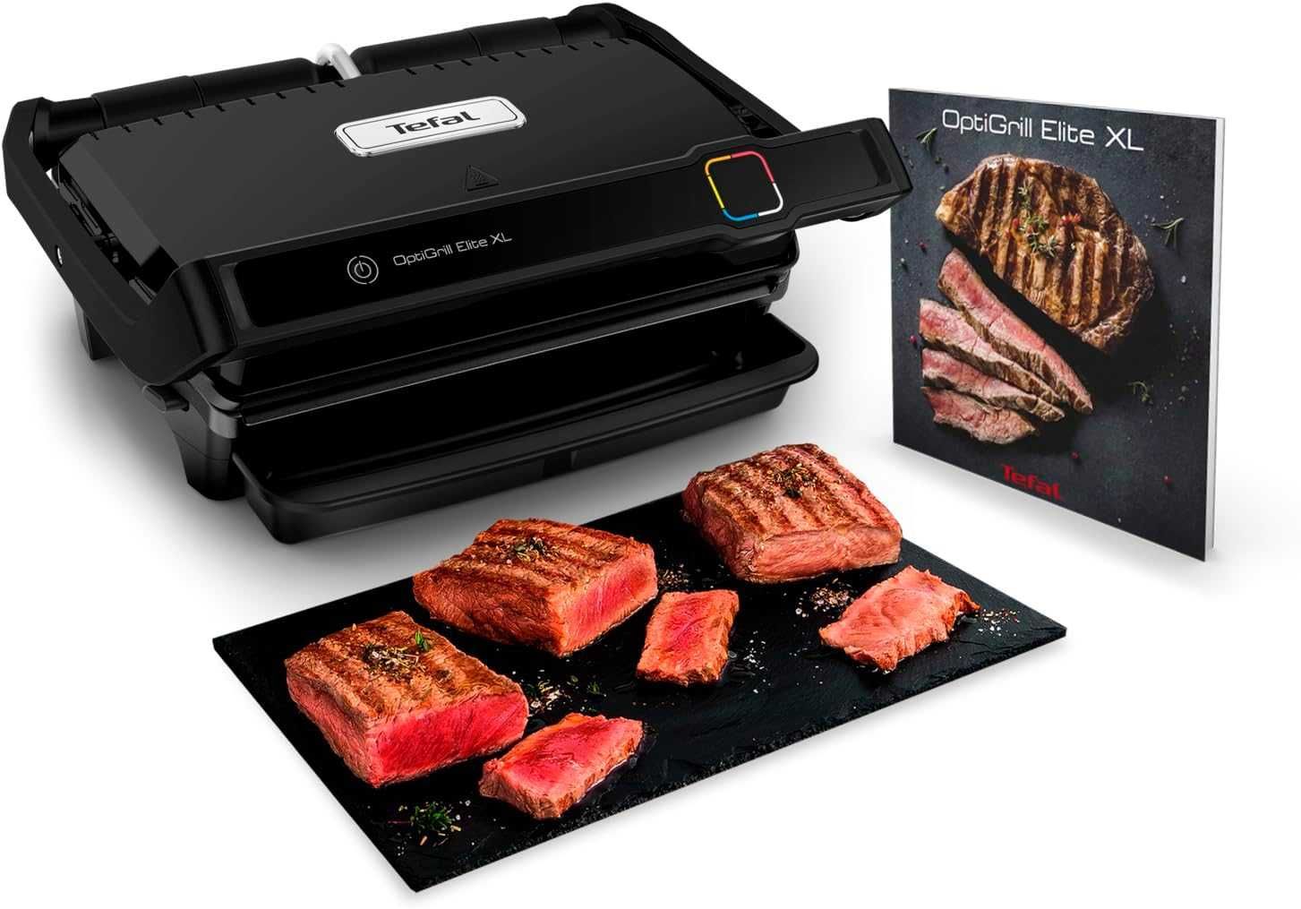 Tefal GC760812 OptiGrill Elite XL Мултифункционален Грил, 2200W, Черен