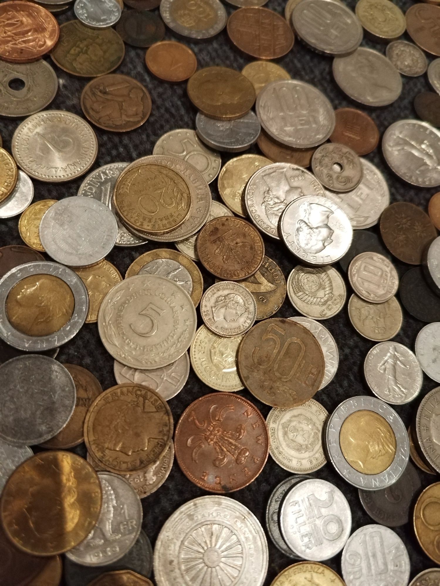 Colectie mare de monede vechi