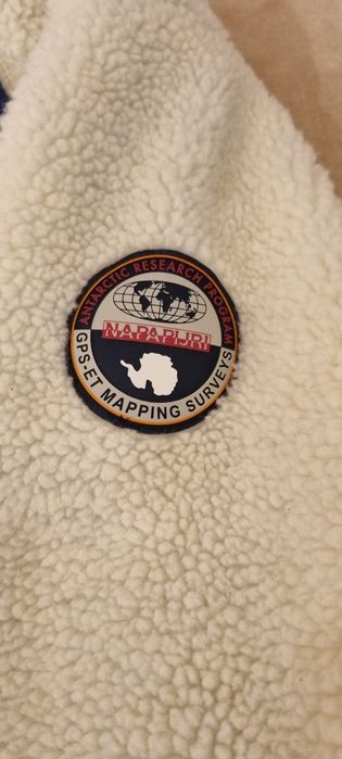 Hanorac Napapijri alb bleumarin marime M