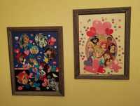Monster High и Disney Princesses колаж в рамка декоративни