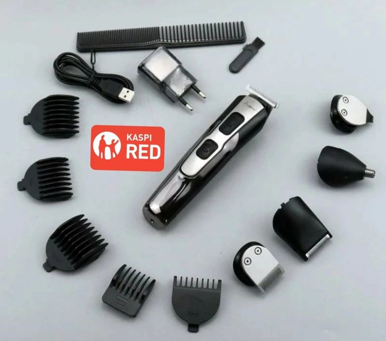 Электрический машинка 10в1. Триммер,бритва Gemei. Машинка для стрижки