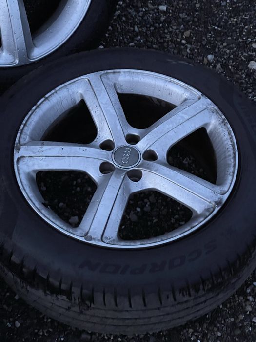 Jante Audi Q5 R19 + Anvelope Pirelli 235/55/19 aproape NOI