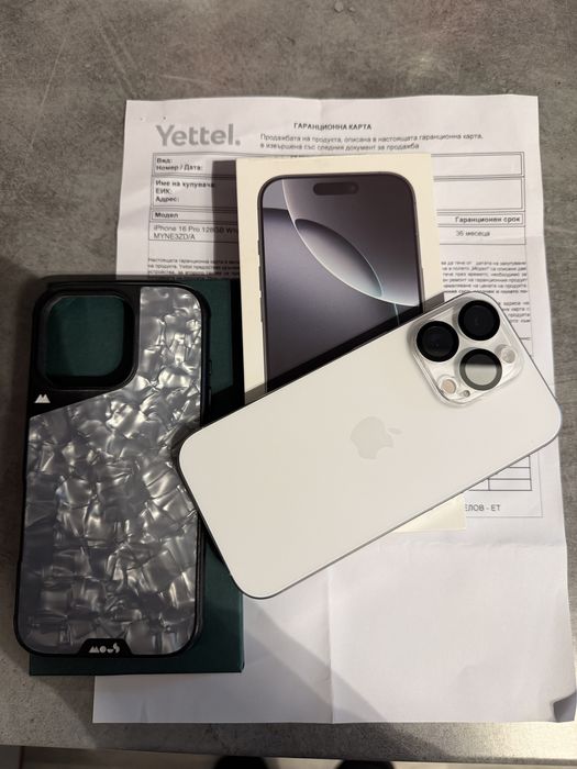 Iphone 16 Pro 128 GB white titanium Yettel