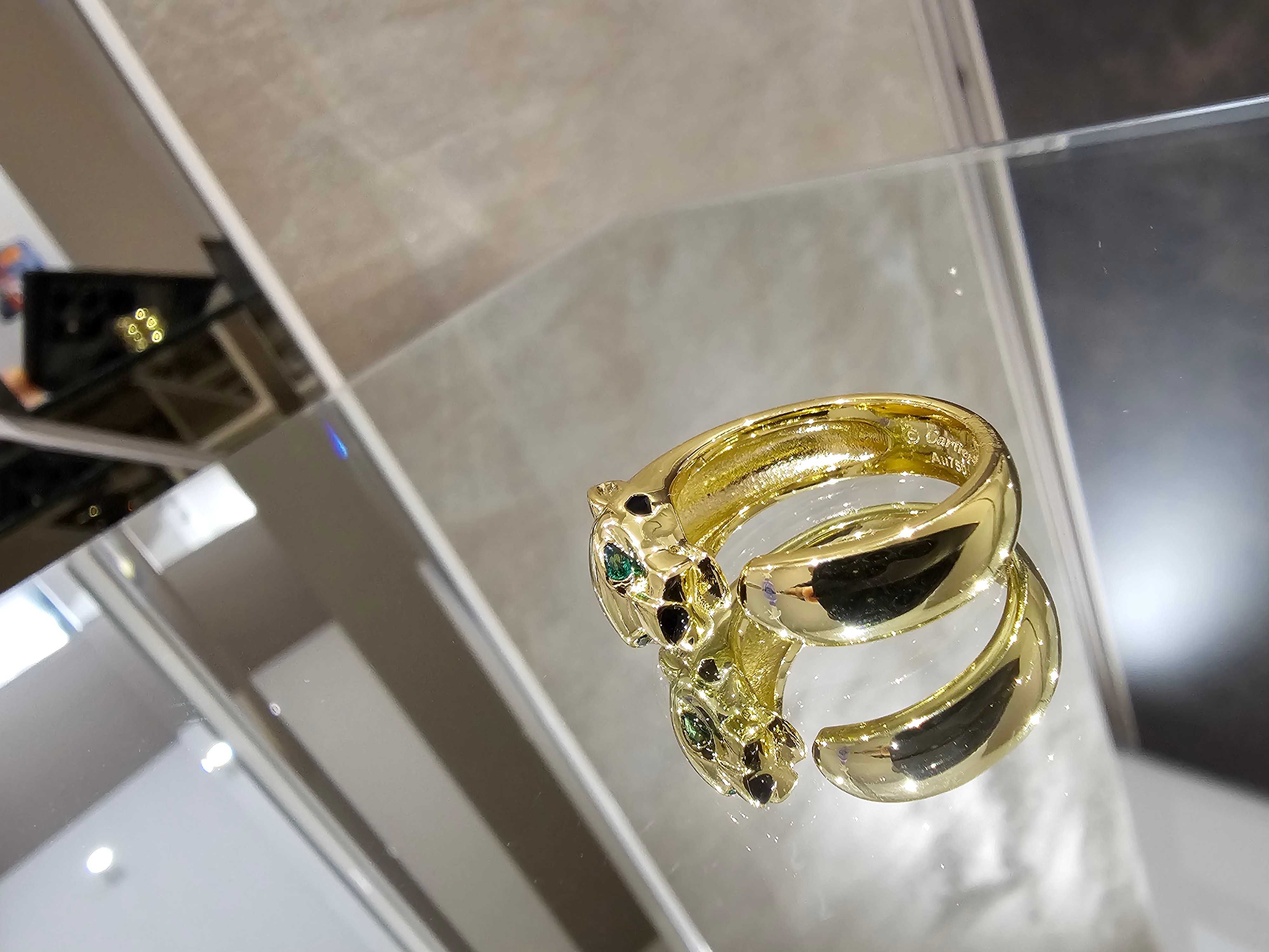 CARTIER Panthere de Cartier Gold Black Дамски Пръстен