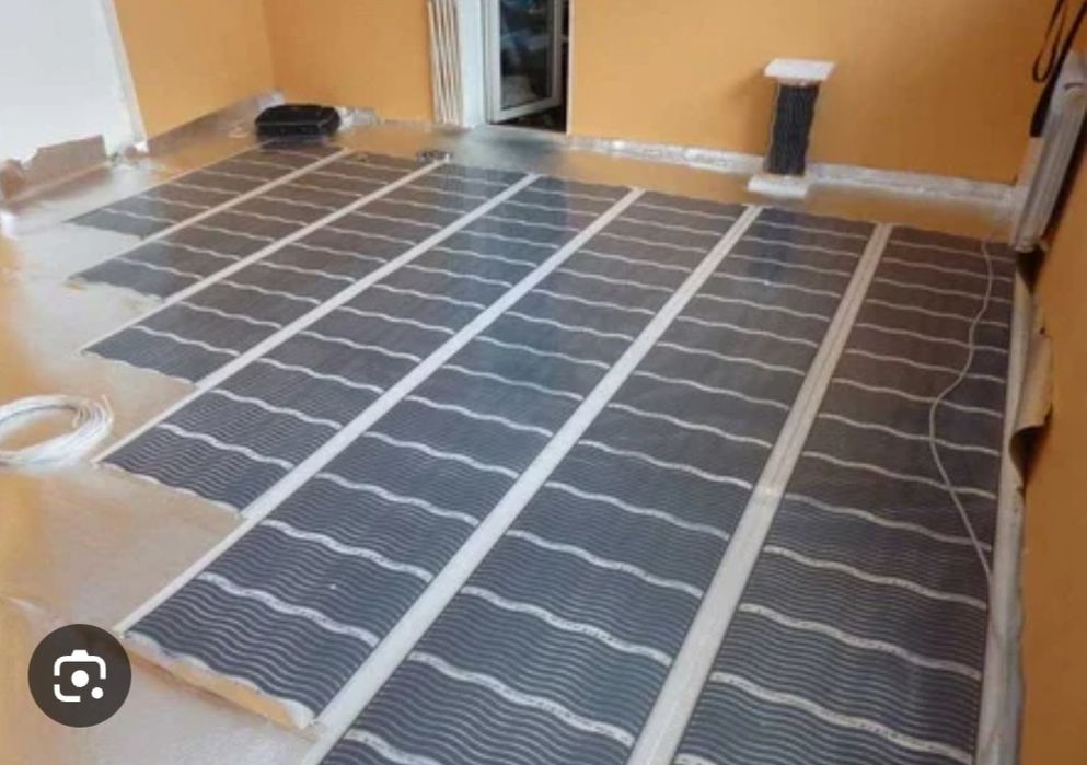 Установка электрический тёплый пол