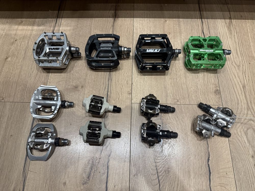 SPD MTB клипс и флат педали Clipless - Crank Brothers, Shimano, KCNC