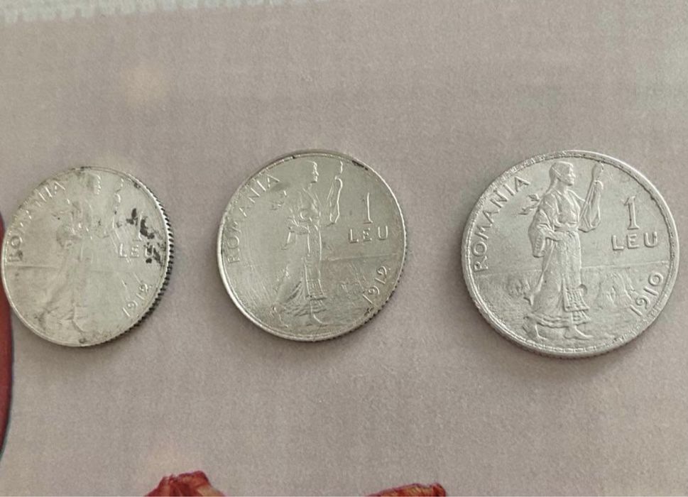 Monedă 1 leu argint 1912- Carol 1 Rege al Romaniei