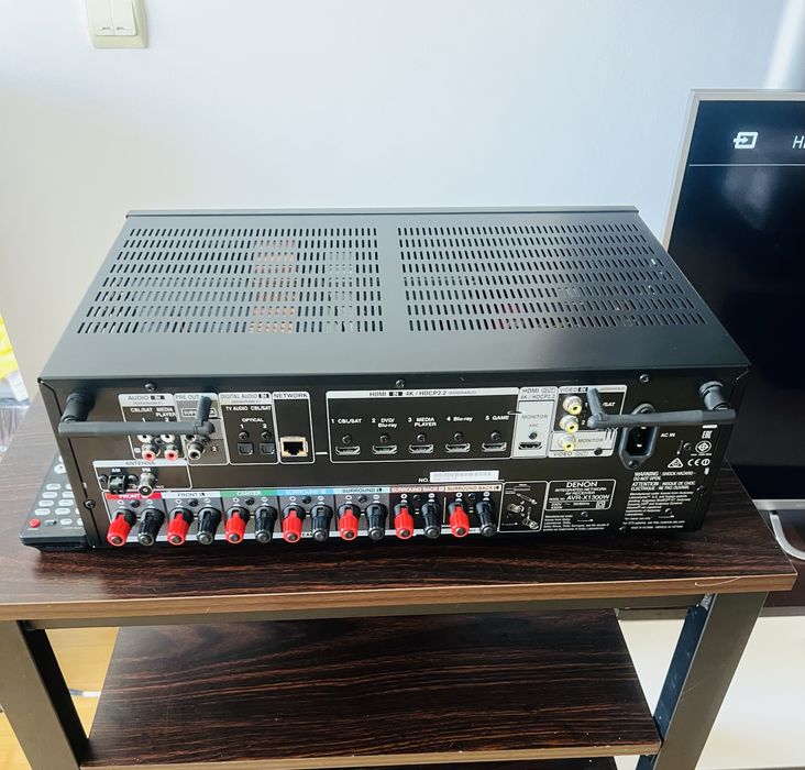 Receiver 7.2 Denon avr x1300W Dolby Atmos Bluetooth Hifi Arc