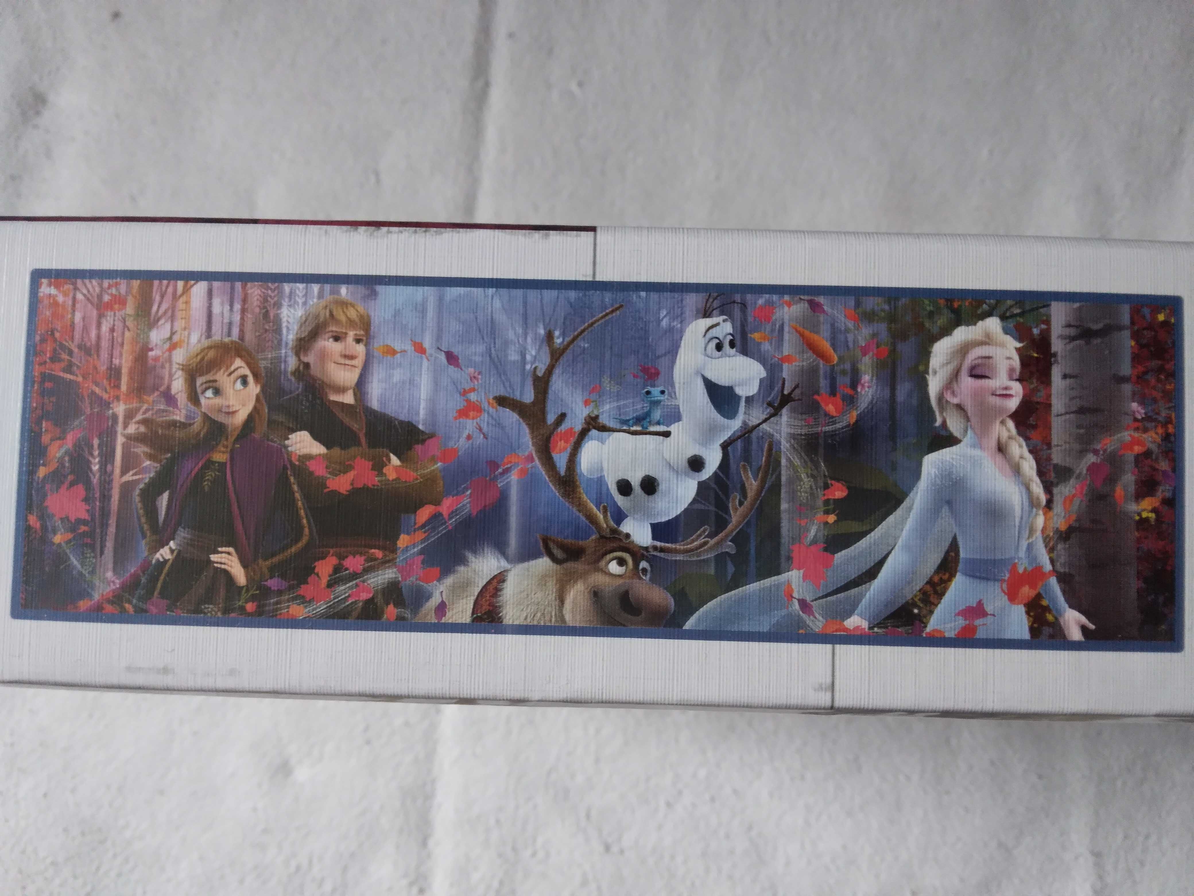 Puzzle panoramic calitativ Clementoni Frozen II, 1000piese,98x33cm nou