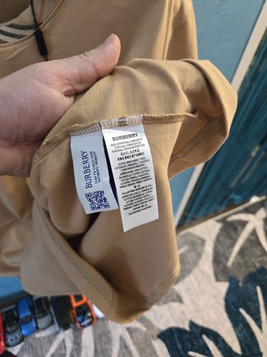 Tricou Burberry clasic crem Premium