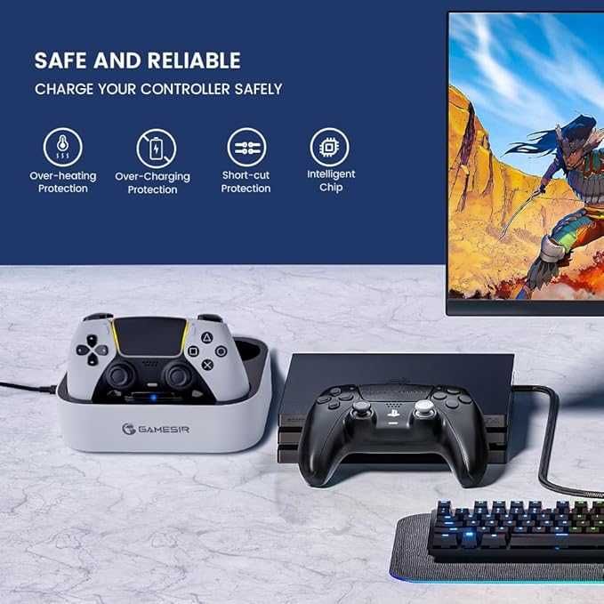GameSir Двойна станция за зареждане на контролери за PS5