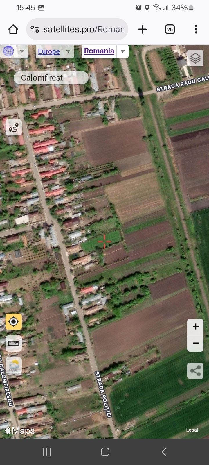 Teren intravilan (loc de casa) Calomfiresti