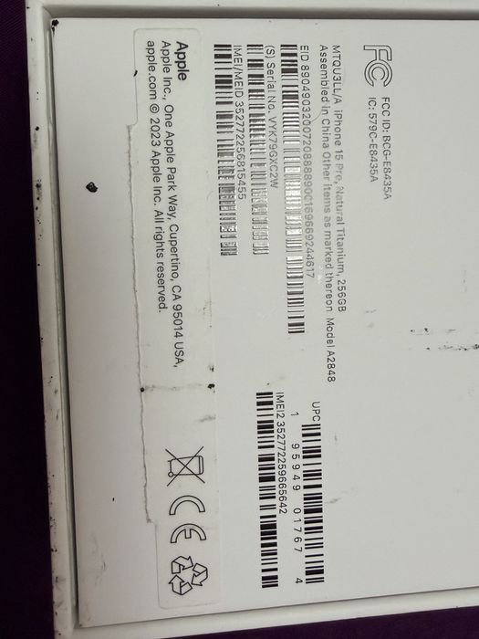 Iphone 15 PRO 256 GB impecabil pachet complet