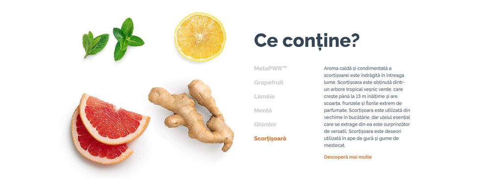 Biluțe MetaPWR™ Supliment alimentar cu uleiuri esențiale și îndulcitor