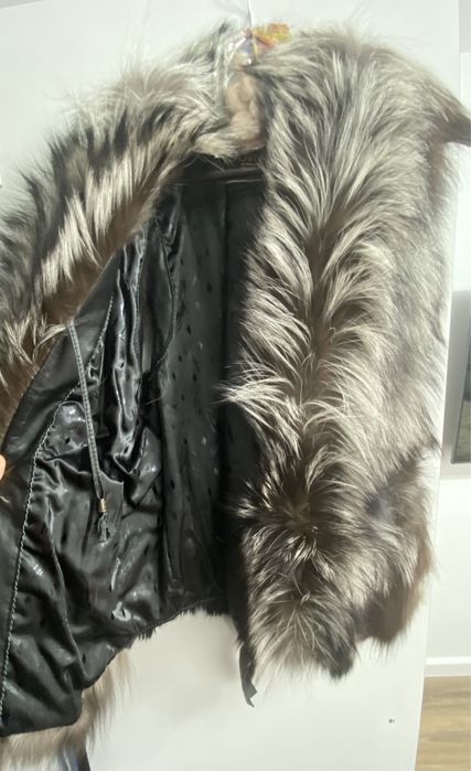 Vesta blana vulpe argintie