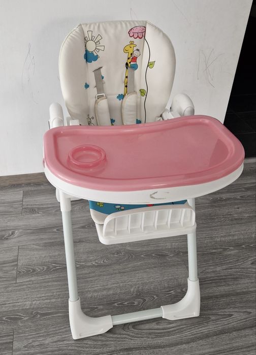 Scaun masa copil roz