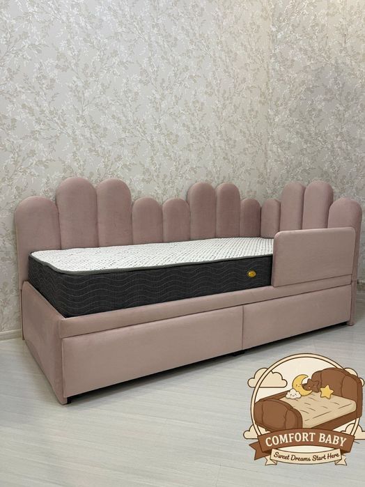 Детская мягкая кровать ПЕЧЕНЬКИ