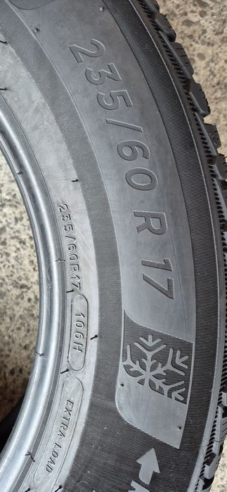 4 anvelope iarna Michelin 235/60/17,dot 2019.Pretul este pe bucata.