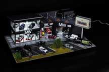 Diorama Display-Service-machete 1:64-Hotwheels,MiniGT,Kaido-350x600mm