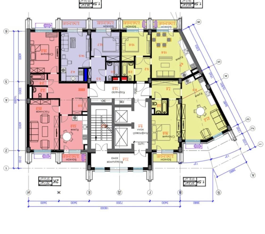 Новостройка, ЖК MANHATTAN, Дархан, Центр 2/13/16 40 М²