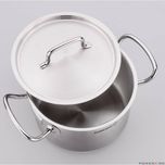 Oala din inox cu capac, capacitate 1.9 litri 18x8 cm, Korkmaz