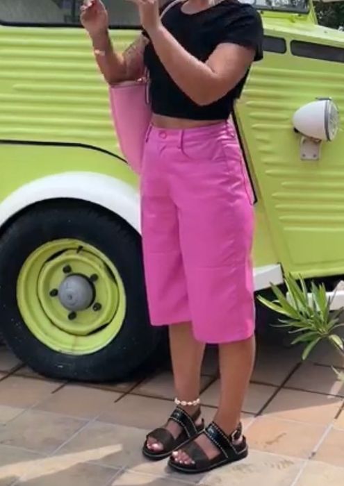 Loosefit Pantaloni 'Antonietta' Pink LeGer by Lena Gercke - 38 S/M