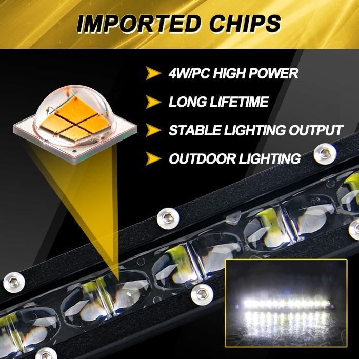 Led bar 6D Super Slim Black Edition CREE Garantie si Factura NOU