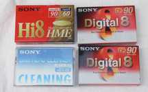 Casete video de curatat  vhs c , MINI DV, vhs c, si hi 8 mm