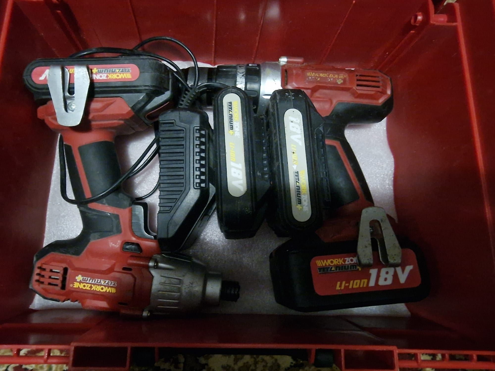 Vand set autofiletante work zone titanium +