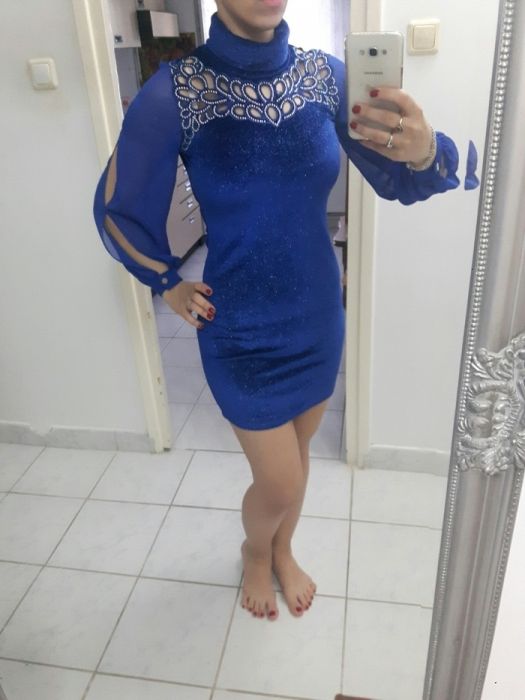 Rochie scurta albastra