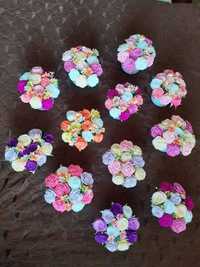Цветя от креп хартия в керамични кашпи