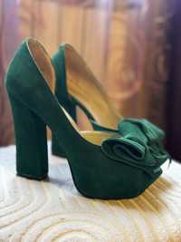 Sandale Verde smarald