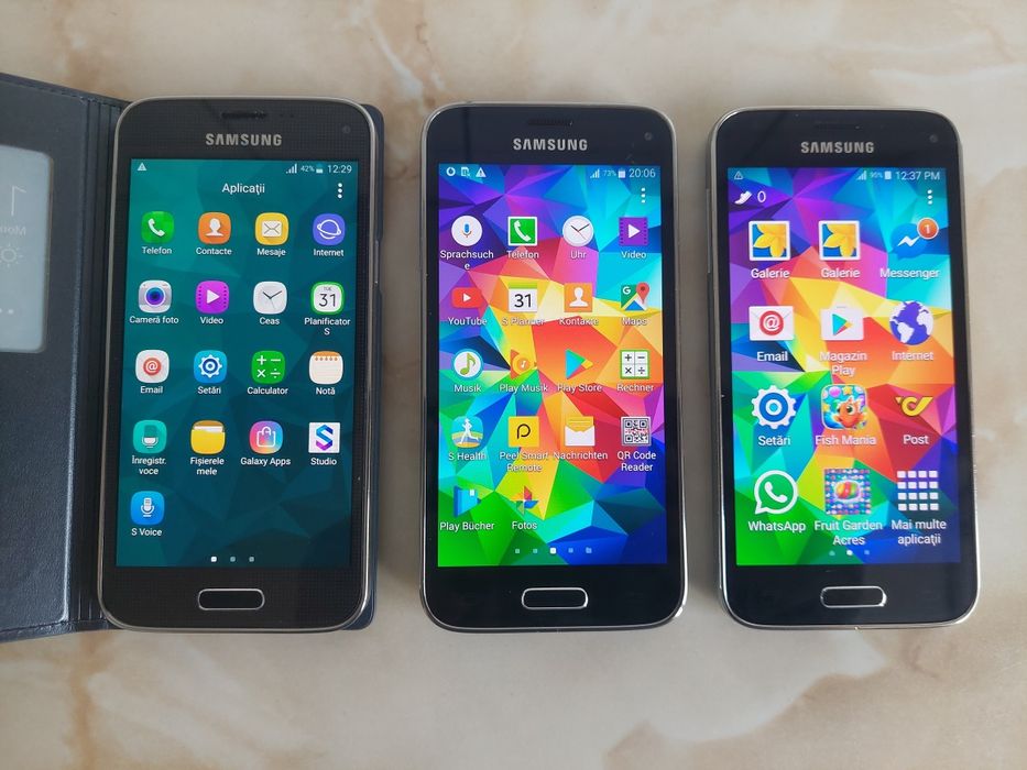 Vând 3x Samsung Galaxy S5 Mini pe gri în stare foarte bună /poze reale