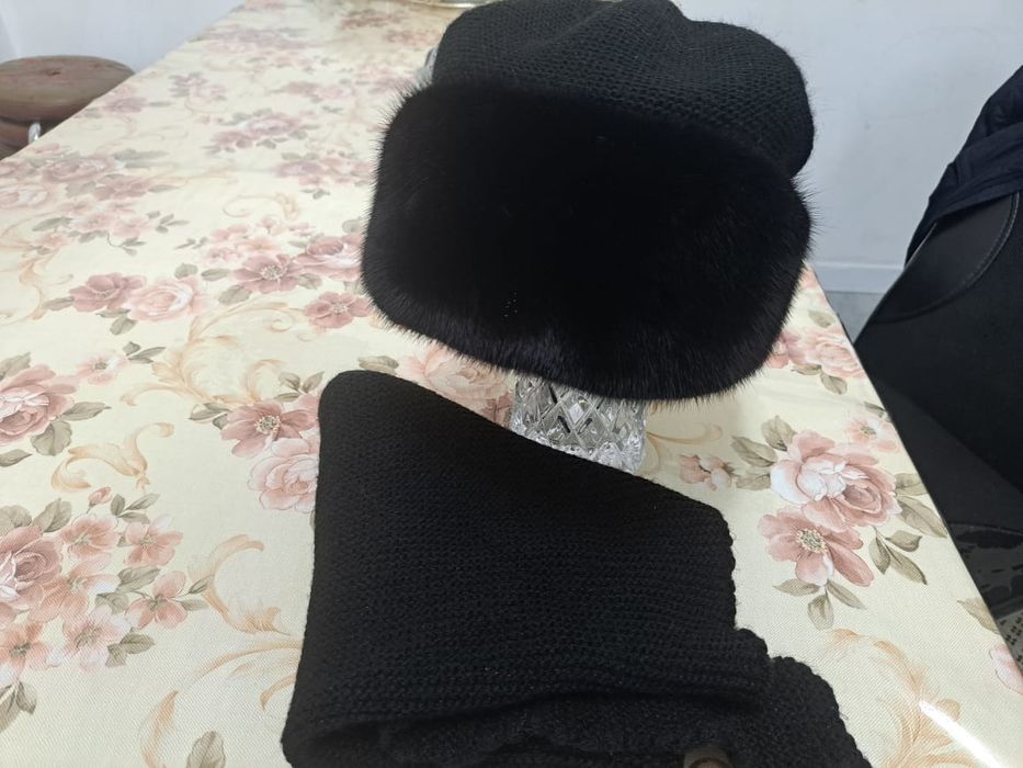 Норковая шапка женская
