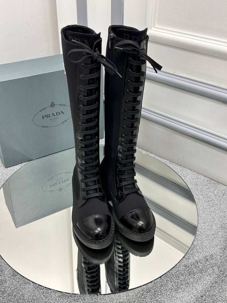 Ghete-Cizme Prada-piele naturală 100% poze REALE